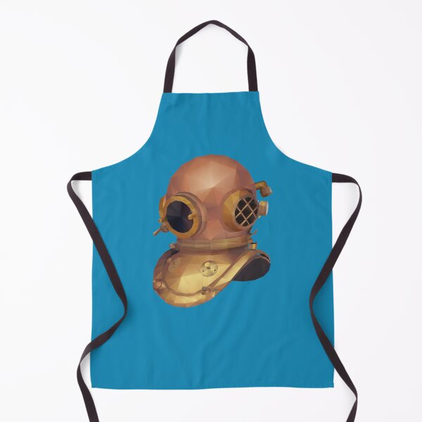 Item preview, Retro Diver Helmet Polygon Art designed and sold by polymolystudio.