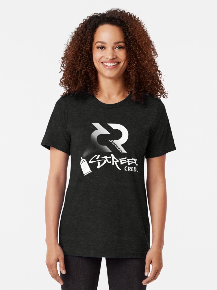 Alternate view of Street Cred © v1 (Design timestamped by https://timestamp.decred.org/) Tri-blend T-Shirt