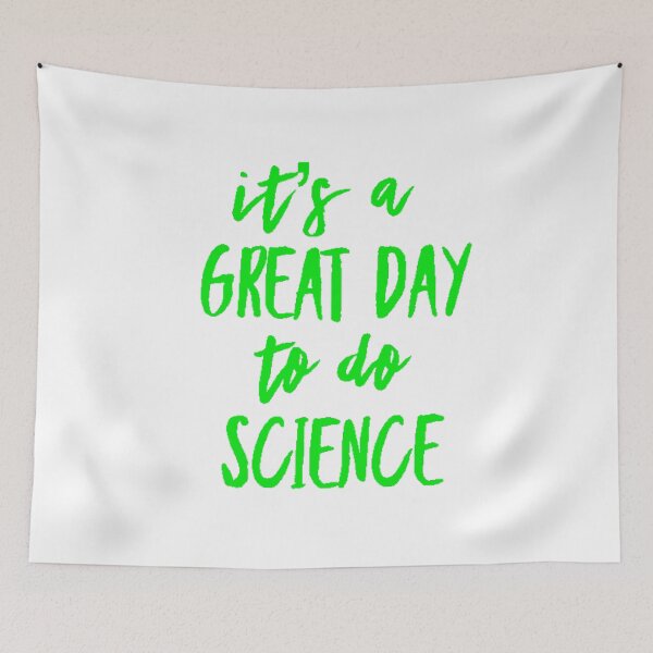 Item preview, It’s a great day to do science in pink font on white background designed and sold by UncleStuScience.