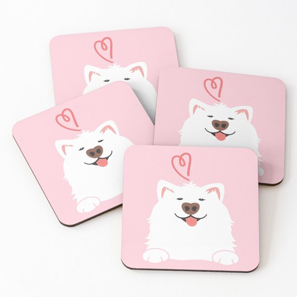 Item preview, LOVE Cute Samoyed Dog designed and sold by Lulupainting.
