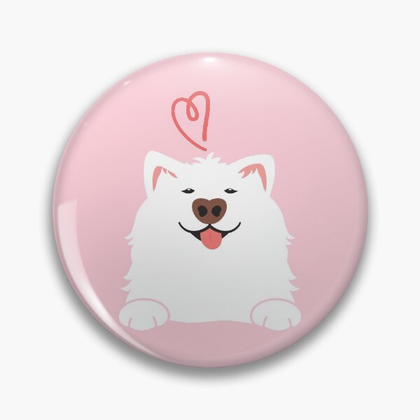 Item preview, LOVE Cute Samoyed Dog designed and sold by Lulupainting.