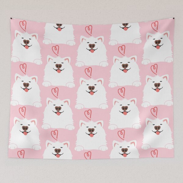 Item preview, LOVE Cute Samoyed Dog designed and sold by Lulupainting.
