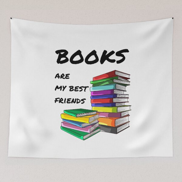 Item preview, Books are my best friend designed and sold by BlueThrow.