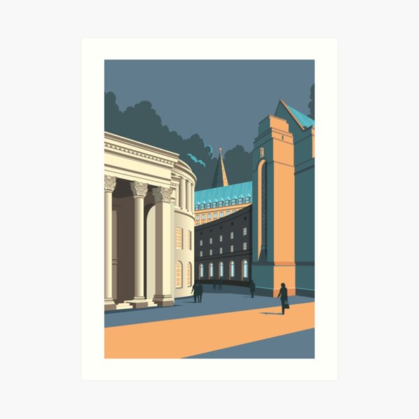Manchester Library Art Print