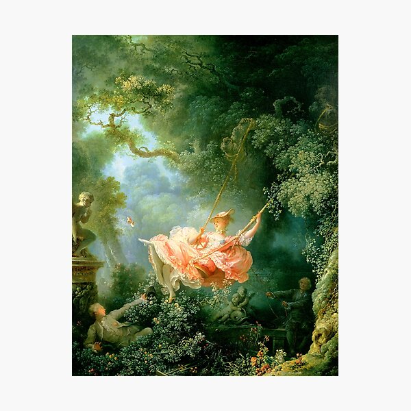 fragonard The lucky chances of the swings Photographic Print