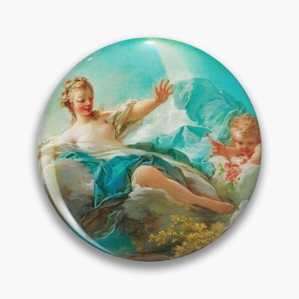 Item preview, Diana, virgin goddess of the hunt Rococo (made more vibrant) (Dianna and Endymion Fragonard 1732) designed and sold by CristalleLisa.