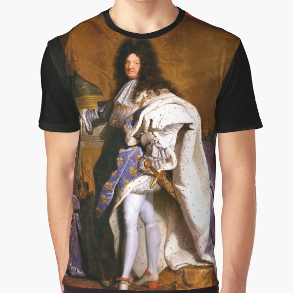 MadCowanMerch Fun Summer Retro History T-Shirt. Sun King. Louis XIV.