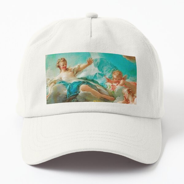 Diana, virgin goddess of the hunt Rococo (made more vibrant) (Dianna and Endymion Fragonard 1732) Dad Hat