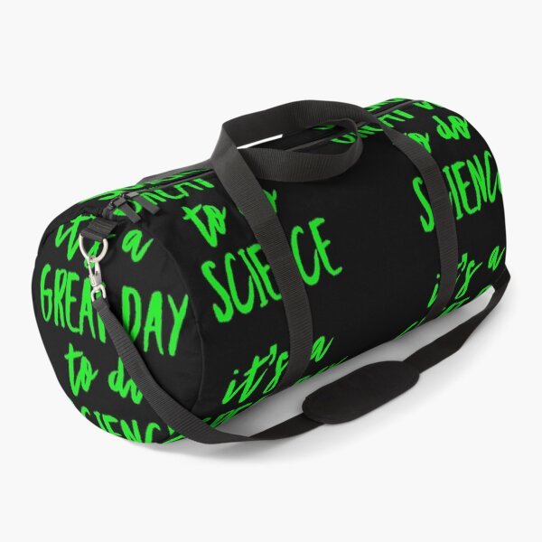 Item preview, It’s a great day to do science in green font on black background designed and sold by UncleStuScience.