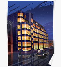 Daily Express Gebäude, Manchester Poster