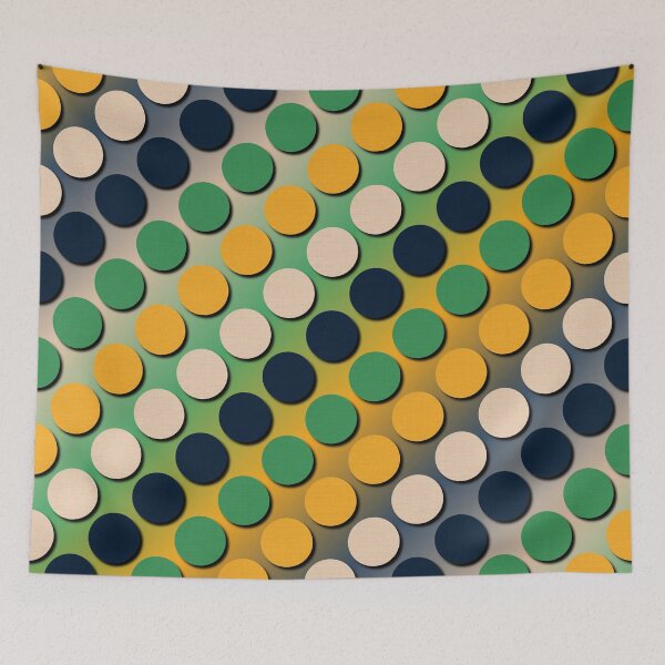 Item preview, Patrón de círculos de color vintage con sombras designed and sold by Timur Chelyadnik.
