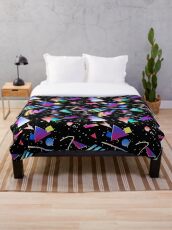 HELLO MEMPHIS (black) Throw Blanket