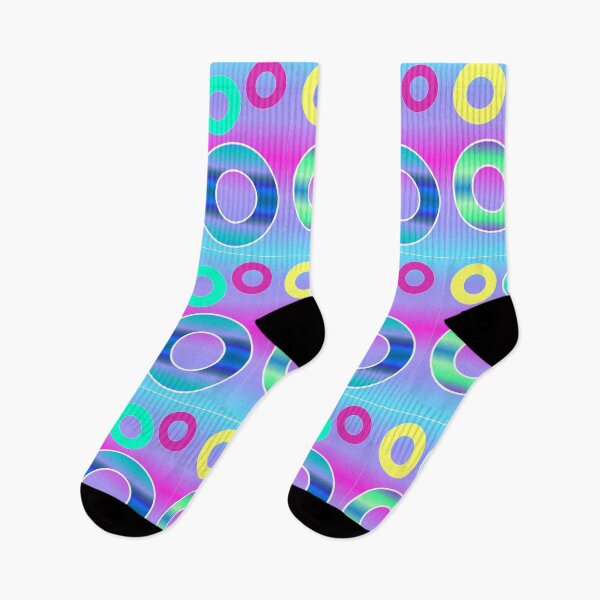 Item preview, Colorful Pink and Sky Blue Gradient Doughnut Design designed and sold by Suzzyrein.