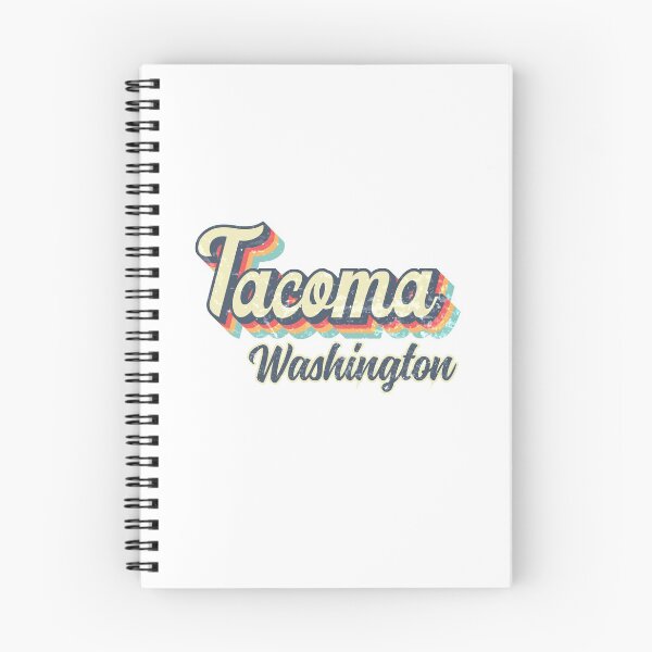 Item preview, Tacoma city Washington Retro Vintage 70s rainbow designed and sold by Teelogic.