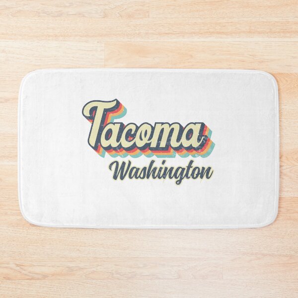 Item preview, Tacoma city Washington Retro Vintage 70s rainbow designed and sold by Teelogic.