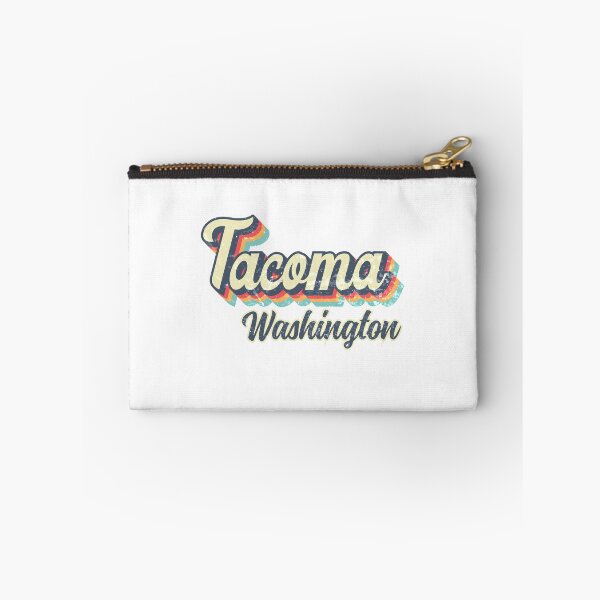 Item preview, Tacoma city Washington Retro Vintage 70s rainbow designed and sold by Teelogic.