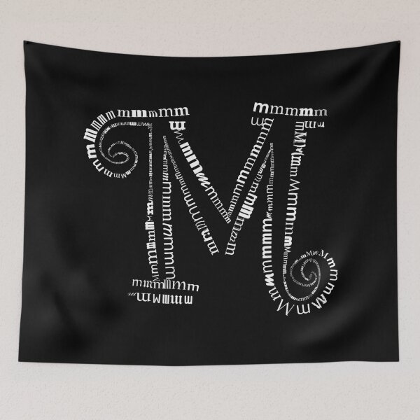 Item preview, Typographic M letter designed and sold by adiosmillet.