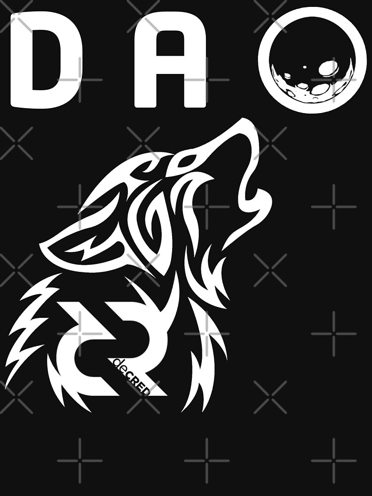 Thumbnail 7 of 7, Classic T-Shirt, Decred DAO wolf © v1 (Design timestamped by https://timestamp.decred.org/) designed and sold by OfficialCryptos.