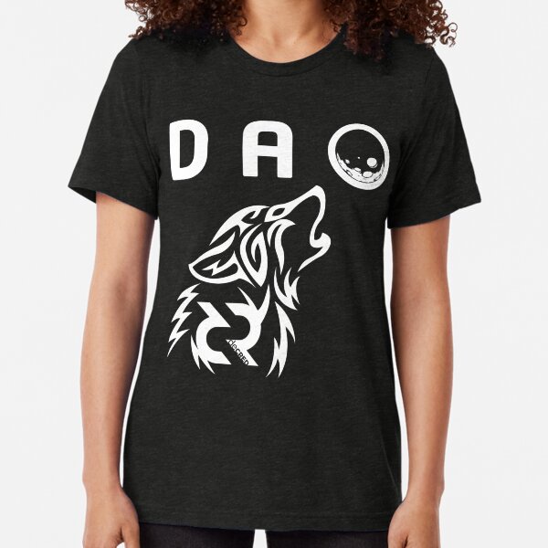Decred DAO wolf © v1 (Design timestamped by https://timestamp.decred.org/) Tri-blend T-Shirt