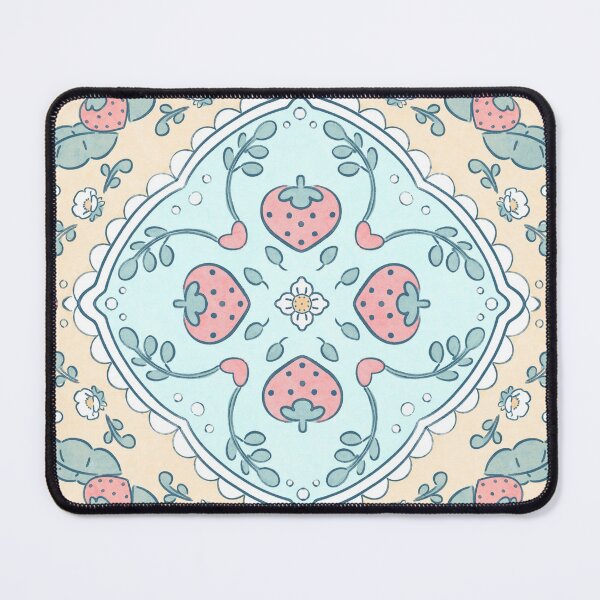 Item preview, Strawberry Portuguese tile designed and sold by Phabals.