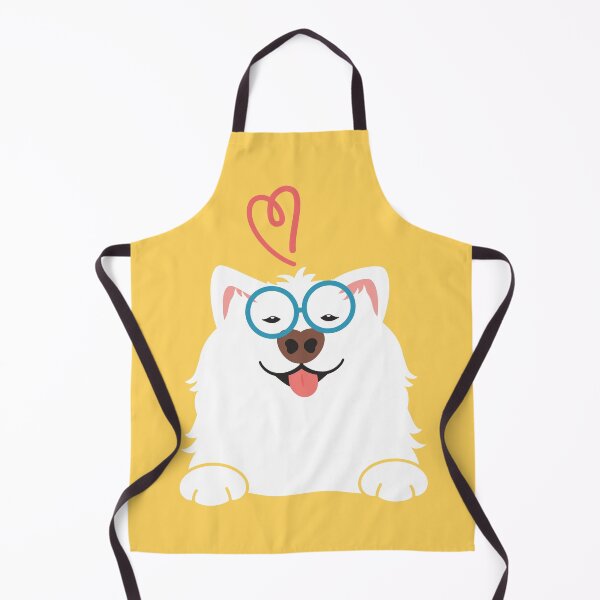 Item preview, LOVE Cute Samoyed Dog with Glasses designed and sold by Lulupainting.