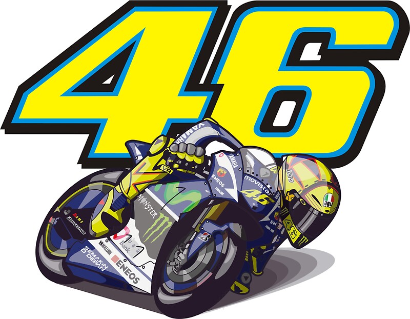 Vr 46 Design & Illustration: Stickers | Redbubble