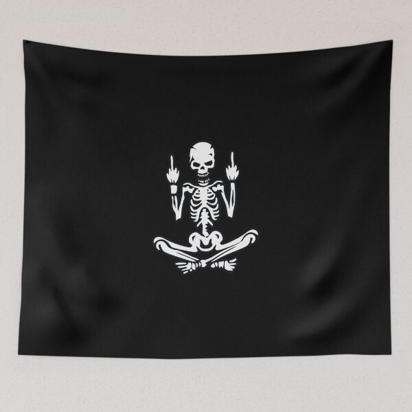Item preview, Awesome Middle Finger Skull designed and sold by RestlessSoul.