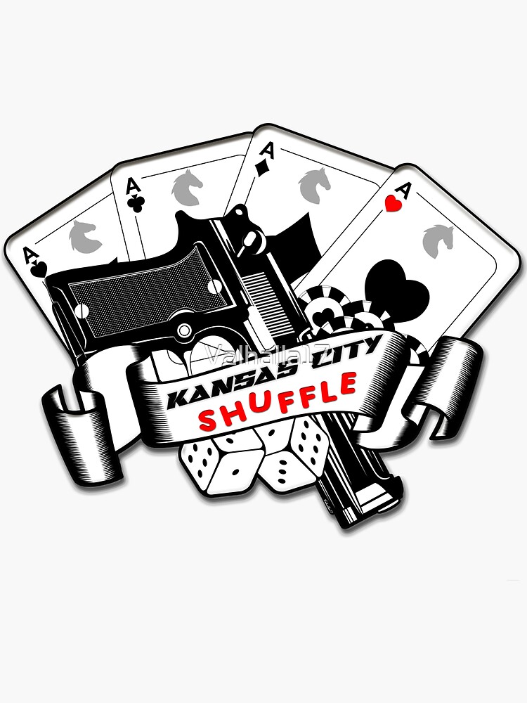 Kansas City Shuffle Sticker For Sale By Valhalla17 Redbubble   Bg,f8f8f8 Flat,750x,075,f Pad,750x1000,f8f8f8 