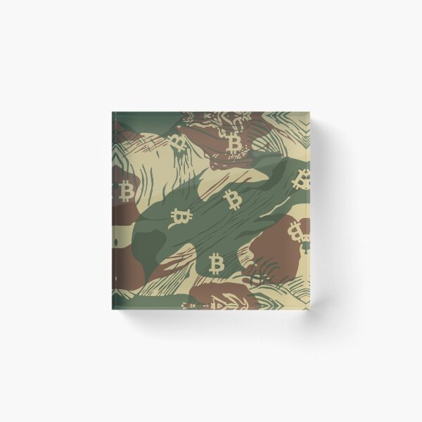 Item preview, Bitcoin Camouflage Rhodesian Brushstroke  designed and sold by arendbotha.