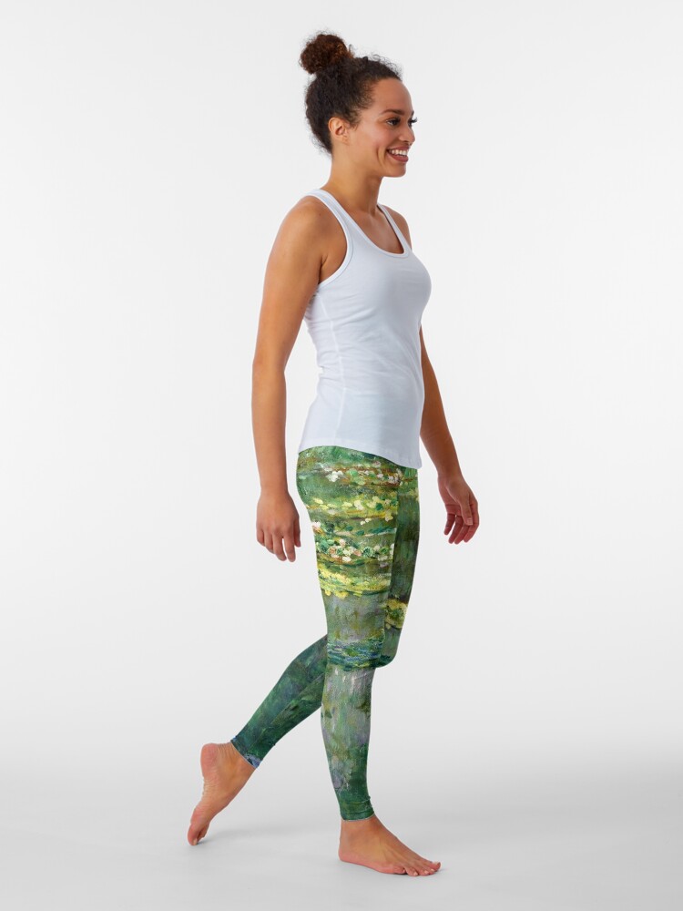Claude Monet Leggings Woman With a Parasol All Over Print Yoga
