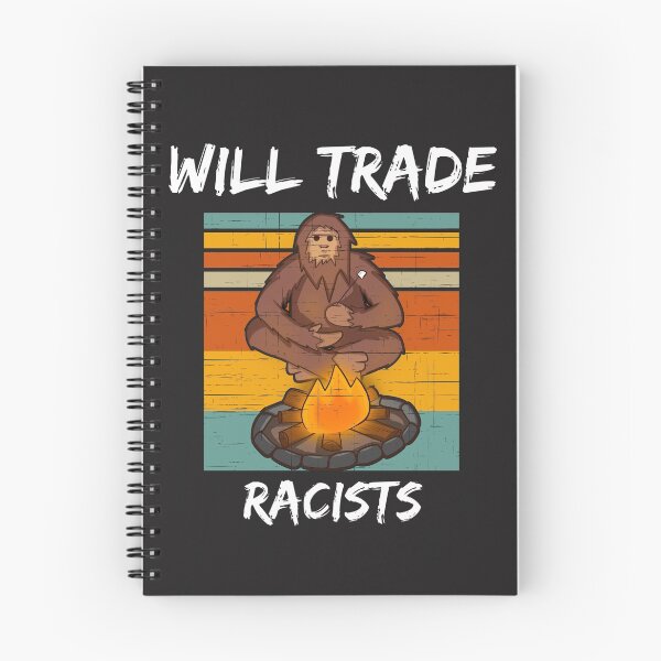 Item preview, Will trade racists for refugees (Big Foot Camper) designed and sold by UnboundFull.