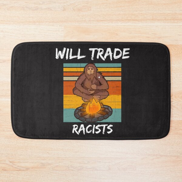 Item preview, Will trade racists for refugees (Big Foot Camper) designed and sold by UnboundFull.