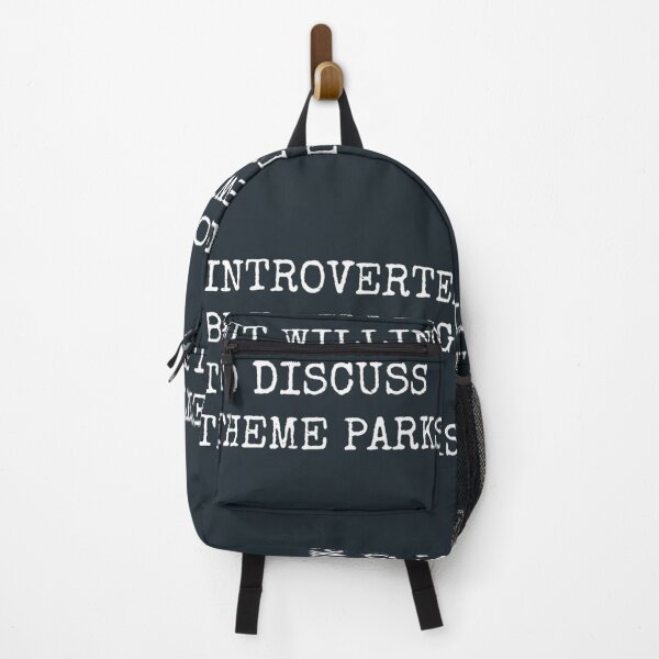 Item preview, Introverted But Willing To Discuss Theme Parks designed and sold by JoelMurraiy.