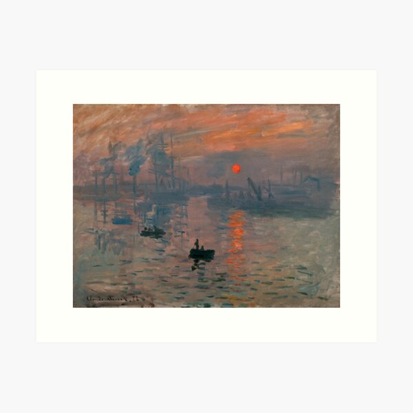 Vista previa del artículo con la obra «impresión, sol naciente», diseñado y vendido por arthistory.