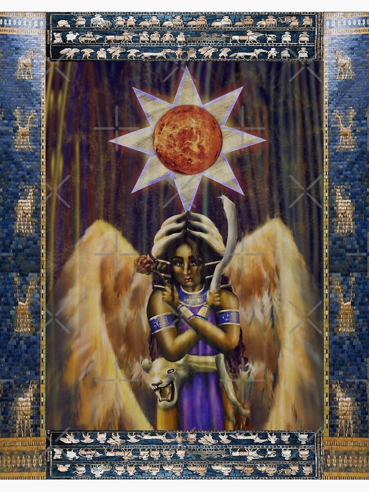Inanna, Goddess of Love and War" Art Print for Sale by GutsnGoreART | Redbubble
