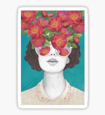The optimist // rose tinted glasses Sticker