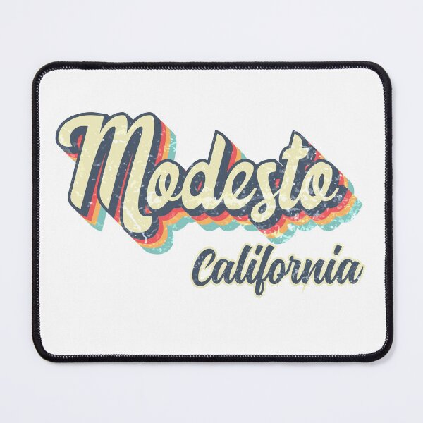 Item preview, Modesto city California Retro Vintage 70s rainbow designed and sold by Teelogic.