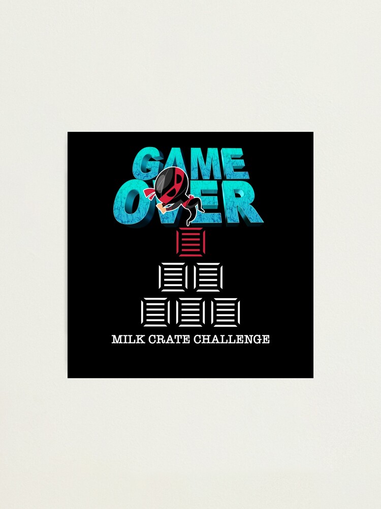 "Crate challenge, milk crate challenge, milk crate meme," Photographic Print for Sale by