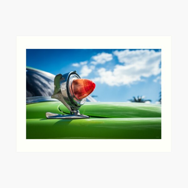 American car from the 50's in Havana, Cuba Art Print