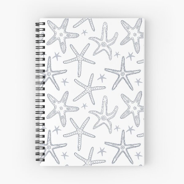Item preview, Hamptons Blue White Ocean Starfish Pattern designed and sold by HotHibiscus.