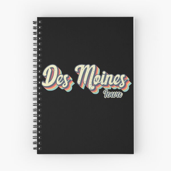 Item preview, Des Moines city Iowa Retro Vintage 70s rainbow designed and sold by Teelogic.