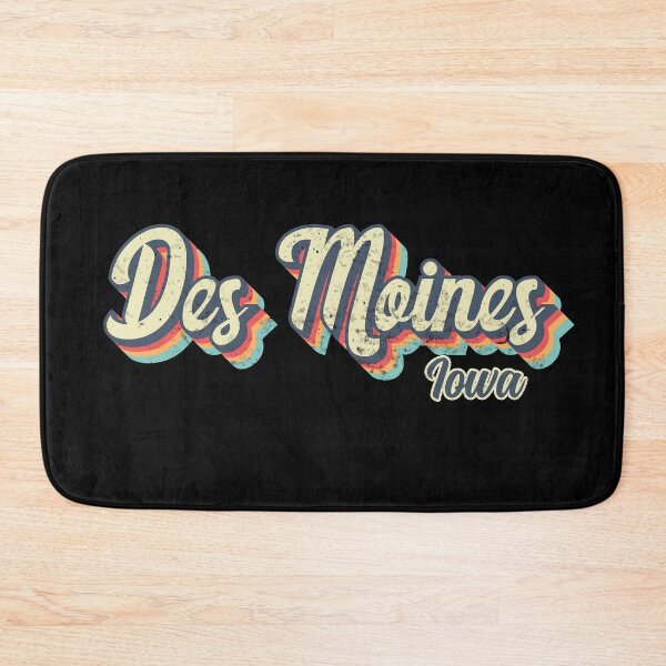 Item preview, Des Moines city Iowa Retro Vintage 70s rainbow designed and sold by Teelogic.