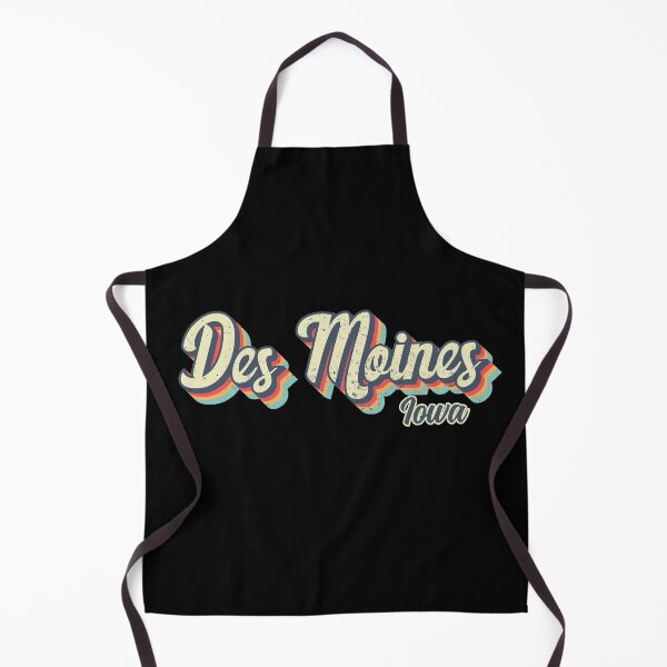 Item preview, Des Moines city Iowa Retro Vintage 70s rainbow designed and sold by Teelogic.