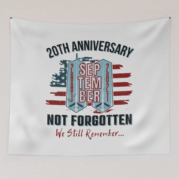 Item preview, Conmemoración del 20 ° aniversario del 11-S 2021 No olvidado Todavía recordamos ... designed and sold by modernfamgear.