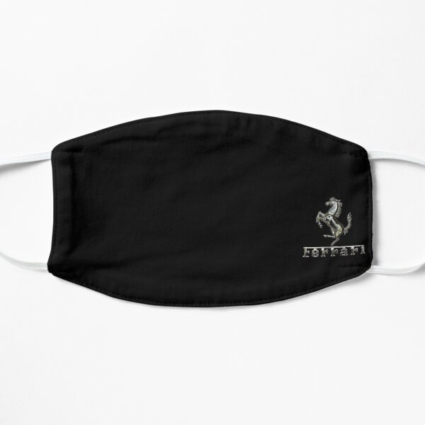 Best to Buy Ferrari Silver Emblem Logo Flat Mask