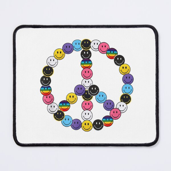 Item preview, Hippie Racial Diversity Smiley Emoticon 70s & 80s Peace Sign  designed and sold by AlvaShop.
