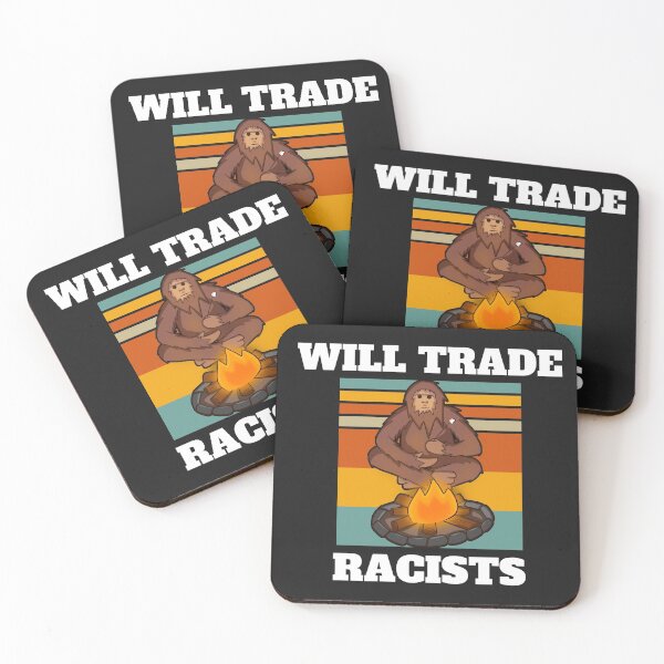 Item preview, Will trade racists for refugees (Big Foot Camper) designed and sold by UnboundFull.