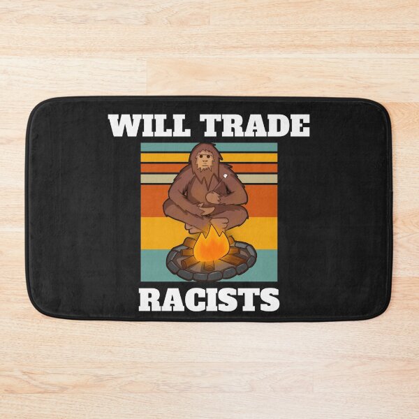 Item preview, Will trade racists for refugees (Big Foot Camper) designed and sold by UnboundFull.