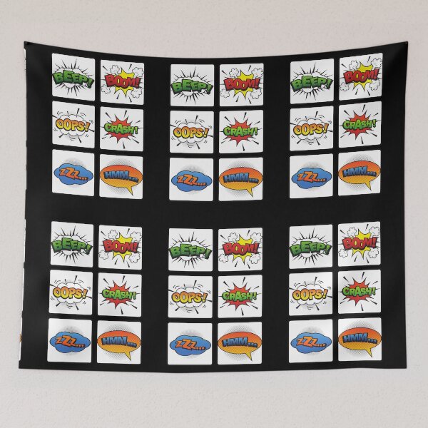 Item preview, Oops - Crash - Zzz... - Hmm... - Boom - Beep designed and sold by VerasYebes.