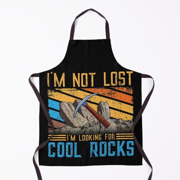 Item preview, I'm not lost I'm looking for cool rocks Funny Geology Vintage quote designed and sold by Dolphin Graphic.